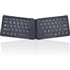 Perixx PERIBOARD-805 Ergo, Tastiera ergonomica Bluetooth pieghevole - Ultra Thin X Type Keys - Compatibile con iOS, Android, o Windows, Tablet, o laptop - Inglese US