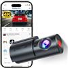 REDTIGER 4K Dash Cam Auto Frontale, Dashcam Antifurto con Visione Notturna, WDR, Registrazione in Loop, WIFI, Installazione in due Passaggi,Supporta fino a 256 GB