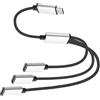 YARCHONN Splitter di tipo C 1 in 3 out USB-C maschio a 3 USB C femmina cavo splitter di ricarica multi porta OTG Splitter adattatore dotato di trasmissione dati