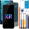 SRJTEK Per Schermo iPhone XR LCD A2105 Per Display iPhone XR Screen Replacement Per LCD iPhone XR Sostituzione completo Touch Digitizer Glass Kit di montaggio A2105, A1984, A2107, A2108, A2106 (Incell, Nero)
