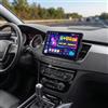 Hikity 5G WiFi 4+64G Android Autoradio per Peugeot 508 2012-2016, 9 Pollici IPS Touch Screen Stereo Auto con Wireless Carplay Android Auto Bluetooth5.0 FM/RDS GPS SWC AHD Retrocamera