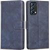 RankOne Cover per OPPO Find X3 Lite/OPPO Reno5 5G (6.43 Inches), Custodia Flip Pelle Portafoglio, Magnetica Libro Bumper Cover Case - Blu