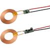 cogguee 12V 23mm Distanza di Ricarica Wireless 5V 100mA ~ 1.2A Uscita 42mm Bobina Trasmettitore Wireless + Ricevitore Caricabatterie Trasferimento