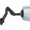 BEWISER Braccio per monitor resistente in alluminio da 49 pollici, lussuoso supporto da parete per monitor 34-57, supporta fino a 20 kg, supporto da parete Ultrawide da 57 pollici, nero