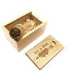 LXSINO 64 GB USB Flash Drive Drift Bottle con scatola di legno Chiave USB Pendrive per matrimonio, amici, famiglia