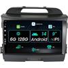 MISONDA 2 Din Android 12 Autoradio Stereo 8 Core Adatto per Kia Sportage R 2011-2016-[Integrato CarPlay/Android Auto/DSP] Supporto GPS/RDS/DAB/Controllo del Volante/BT -6G+128G