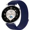 GIOPUEY Cinturini Compatibile con OnePlus Watch 3 43mm, Nylon Traspirante Sport Loop Cinturino in Morbido Nylon Intrecciato Strap Band - Darkblue