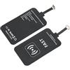 PUSOKEI Ricevitore Qi Micro USB, Ricevitore di Ricarica Wireless 5V 2A 10W, Chip Ricevitore Caricabatterie Wireless Qi, Spina Pieghevole, per Telefono con Interfaccia Inversa Micro USB