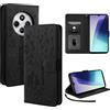 LSPCASA Custodia per Xiaomi Redmi 14C 6.88 pollici, funzione leggio Redmi 14C, con cinturino da polso rimovibile, Xiaomi Redmi 14C, con scomparti per carte di credito, colore nero
