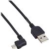 SYSTEM-S Micro USB Cavo Dati Cavo di Ricarica con connettore a 90 ° 90 ° 50 cm