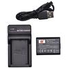 DSTE LP-E10 Li-Ion Batteria e Caricabatterie USB Compatibile per Canon EOS 1100D 1200D X50 X70 Rebel T3 Rebel T5