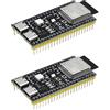 GERUI 2 PEZZI ESP32-S3 WROOM-1-N16R8 ESP32-S3-DevKitC-1 Schede di Sviluppo con WLAN, Bluetooth 5.0 Compatibile con Arduino