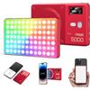 GODOX MA5R - Luce magnetica Full Colour RGB Video Light, 1800 K-10000 K, 14 effetti pre-programmati, per selfie DSLR Camera, colore: rosso