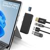 Rytaki Pro Surface Pro 8 Hub Docking station con 4K HDMI adattatore +100M Ethernet LAN +USB 3.0 porta* 2 + Micro SD (TF) lettore di schede adattatore per Surface Pro 8