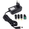 JZK DC 12W 12V 1A Adattatore alimentazione, caricabatterie da muro sostitutivo, con spina a barilotto 3.5 x 1.35 mm/4.0 x 1.7 mm/5.5 x 2.1 mm/terminale LED, per strisce luminose LED, telecamera CCTV