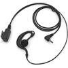SUNDELY® G-shape auricolare microfono PTT per Yaesu Vertex Standard Radio VX-1R VX-2R VX-3R VX-5R VX-6R VX-10 VX-110 VX-130 VX-131 VX-132 3,5 mm 1 pin