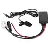 Jadeshay Adattatore audio Bluetooth per auto, 12 pin, cavo audio AUX per auto, con microfono, adatto per Citroen Berlingo