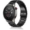 SeNool 22mm Cinturino per Amazfit Bip Max/Bip 6/Bip 5/GTR 4/GTR 3 Pro/GTR 3/GTR 2 eSIM, Metallo Acciaio Inox Cinturini per Amazfit Balance 3/Balance2/ Balance/Balance Ultra/Cheetah 2 Ultra - Nero