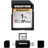 GIGASTONE Scheda SD da 1 TB con lettore di schede USB tipo C V30 SDXC Scheda di memoria ad alta velocità 4K Ultra HD UHD Video compatibile con fotocamera digitale Canon, Sony, Panasonic