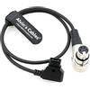 Alvin's Cables Luxury D-Tap a XLR 4 Pin Femmina Angolo Retto Cavo di Alimentazione per ARRI Fotocamera Monitor 50CM