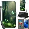 Haninsuze Cover per Samsung Galaxy J5 2016 Custodia Cover Pelle Libro Portafoglio con Porta Carte Magnetica Protezione Antiurto Cuoio Flip Case Custodia Cover per Samsung J5 2016, Farfalla