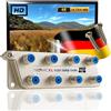 TronicXL Cavo antenna digitale a 8 vie TV BK morbido SAT splitter HDTV F maschio distributore televisore HD switch 8 canali splitter DVBC DVBT radio FM Unicable 4K HDTV 8x