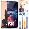 ARSSLY LCD Display per Huawei P30 Display LCD Schermo per Huawei ELE-L29 ELE-L09 ELE-TL00 ELE-L04 Touch Screen Digitizer Assembly con Riparazione Kit(6.1,Nero)