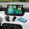 Fuluku 2+64GB Android Autoradio per FIAT 500 2007-2015 Wireless Carplay Android Auto, 9'' IPS Touchscreen Stereo Auto Bluetooth, GPS, Telecamera di Retromarcia, FM RDS,WiFi, SWC, 26UI