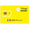 Things Mobile SIM Card M2M ITALIA Things Mobile con copertura globale e rete multi-operatore GSM/2G/3G/4G LTE, senza costi fissi, senza scadenza e tariffe competitive, con 10 € di credito incluso