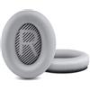 HZTCAM Cuscinetti auricolari di ricambio professionali per cuffie Bose QuietComfort 35 QC15 QC25 QC2 QC35/ Ae2 Ae2i Ae2w SoundTrue & SoundLink Over-Ear/Around-Ear in morbida pelle proteica (argento)