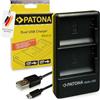 PATONA Caricabatterie Doppio USB-C per Nikon EN-EL15 EL15b EL15c | Per Z8, Z7, Z7II, Z6, Z6II, Z5, D600, D800, D850, D7000 e D7500 - carica due batterie insieme
