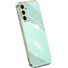 RankOne La Custodia del Telefono è Adatta per Samsung Galaxy M13 (4G) (6.6 Inches), Case per Cellulare in Silicone con Telaio Galvanico - Verde