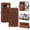 CASAFUNY Custodia per Google Pixel 8, Cover in Pelle Google Pixel 8 Protettiva Portafoglio Magnetica Flip Case Libro per Google Pixel 8 (6,3 pollici), Marrone