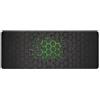 Generico Tappetino Scrivania XXL 80x30 cm Antiscivolo - Mouse Pad Grande Gaming e Ufficio, Superficie Liscia Alta Precisione, Base in Gomma, Bordi Cuciti Anti-Sfilo, Resistente all'Acqua, Nero inserti Verdi