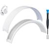 SOULWIT Ricambio Archetto per Beats Studio Pro con Cancellazione del Rumore Cuffie, Cuffie Fascia Copri Headband con Silicone e Nylon Durevole - Bianco Opaco