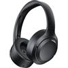 EKSA P300 Cuffie Wireless con Noise Cancelling, Bluetooth 5.4, Fino a 100 ore di durata della batteria e Ricarica Rapida, morbido Design pieghevole e leggero, Hi-Fi Stereo, iOS e Android - Nero
