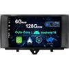 BXLIYER [6GB+128GB] Android 15 IPS Autoradio Per Mercedes Benz Smart Fortwo (2011-2015) - Senza fili CarPlay/Android Auto - LED Camera + MIC - DAB Fast-boot Volante 360-CAM AHD WIFI - 2 Din 9 Pollici