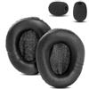 HTINDUSTRY SC 165 USB Cuscino sostitutivo per padiglioni compatibile con Sennheiser SC 165 USB SC 160 SC 135 USB SC 130 cuffie con pelle proteica più morbida/memory foam