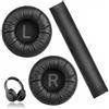 DUSEKI Cuscinetti auricolari compatibili con JBL Tune 600BT T520BT T510BT T500BT T450BT in schiuma viscoelastica da 70 mm, cuscinetti di ricambio con archetto di ricambio, comodi da indossare, neri