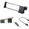 Audioproject A170 - SET pannello autoradio per BMW Serie 3 E46 Adattatore radio 2x Adattatore antenna Fakra DIN ISO 17 Pin rotondo