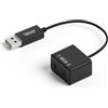 Cubilux USB A a doppio TOSLINK ottico audio splitter, convertitore USB tipo A a doppio SPDIF, adattatore S/PDIF a 2 vie compatibile con laptop Lenovo, Dell, HP, computer, Surface