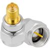 Vecys 2 Pezzi F Maschio a RP-SMA Femmina Adattatore Coassiale RF 50 Ohm Adattatore Antenna da RP-SMA a F per Cavo di Prolunga Antenna Radio
