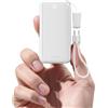 iWALK Power Bank Portatile, Ultrapiccolo 10.000mAh 30W PD, Power Bank con Ricarica Rapida USB C Input & Output e Supporto, Powerbank da Viaggio per iPhone 16/15 Pro Max, Serie Samsung S25/S24