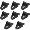 Create idea 8pcs Auto Subwoofer Speak Grill Clips 40x36mm Speaker Codice Angolo Speaker Griglia Piedino Presser per 4 6 8 8 10 12 15 15 Diametro Subwoofer Auto Nero