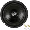 GK SOUND KIT SET PER PYLE PDMW6 1 midwoofer altoparlante da 16,5 cm 165 mm 6,5, da 125 watt rms e 250 watt max, impedenza 8 ohm, per casa party, 1 pezzo + faston di montaggio