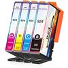 Nestink Cartucce d'inchiostro 924e 924XL, 924-XL 924 XL, multipack compatibili con HP Officejet Pro 8120 8123 8130 8133 8120e 8122e 8124e 8125e 8130e 8132e 8134e 8135e. 8138e 8139e (confezione da 4)