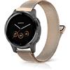 Niboow 18mm Cinturino per Huawei Watch GT 5 41mm/GT 4 41mm, Magnetico Traspirante Metallo Cinturino per Garmin Venu 3S 41mm/Forerunner 265S/Forerunner 255S/255S Music/Vivoactive 4S 40mm - Oro Rosa