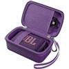 ProCase Custodia da Viaggio per JBL Go 4 /Go 3/Eco Ultra/Go Essential 2, Custodia Protettiva per JBL Mini con Taschino Rete e Cinturino -Viola