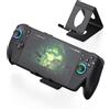 EJGAME Supporto da tavolo compatibile con ROG Xbox Ally/Ally X/PlayStation Portal/Steam Deck/ROG Ally/X/Switch 2, supporto per console di gioco portatile da tavolo con cuscinetto in silicone