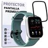 REY Pellicola salvaschermo 3D per AMAZFIT GTS 2 Mini, Nero, Vetro temperato, Copertura Completa, Pellicola Protettiva Protezione Schermo, 3D / 4D / 5D